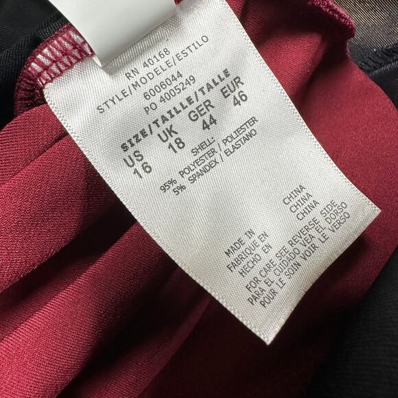 Magicsuit NWT Rita Tankini Top Merlot Size 16 Tiered Ruffle V-Neck Adjustable - Picture 5 of 10